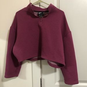 Nike cropped pullover sweatshirt